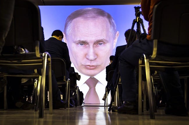 New Arms Race? Putin Boasts of High-Tech Weaponry