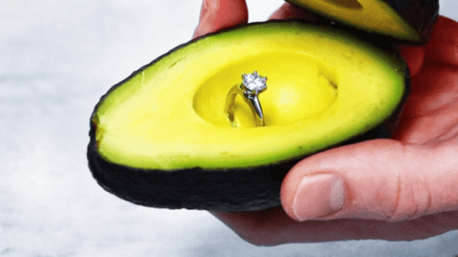 People Put Engagement Rings Inside Avocados