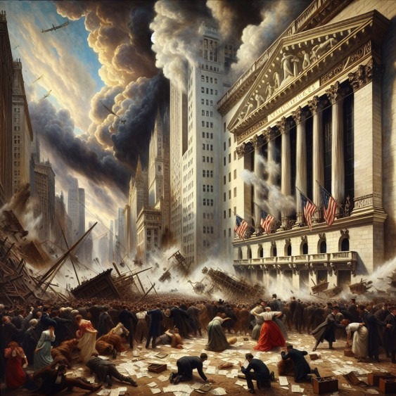 What is the stock market crash of 1929 often called: The monster crash 