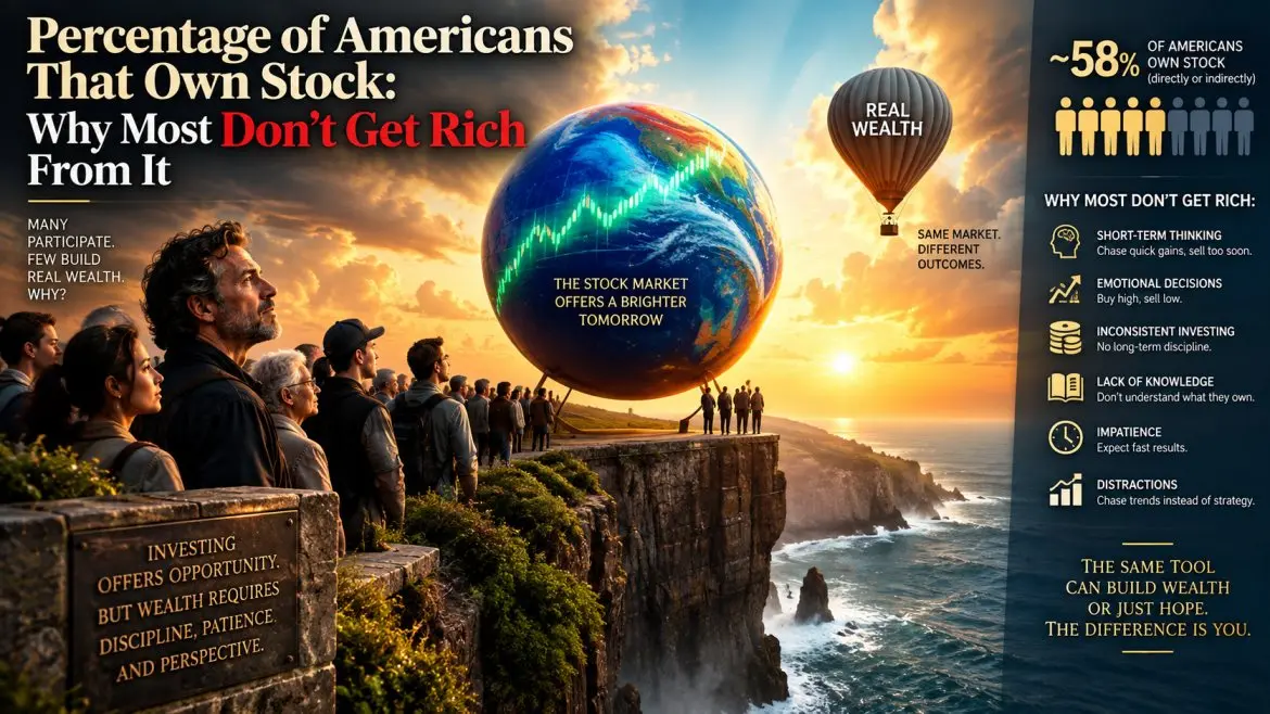 Percentage of Americans Owning Stocks Reaches Highest Level in Over a Decade
