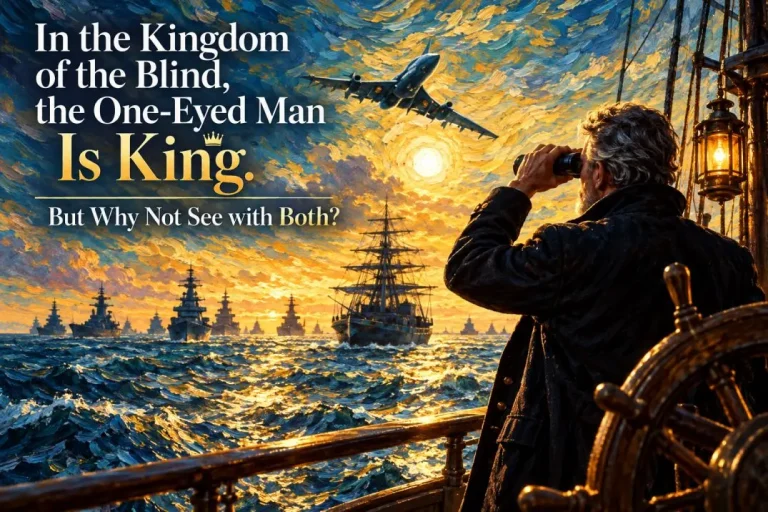 In the kingdom of the blind the one-eyed man is king: So Open Both