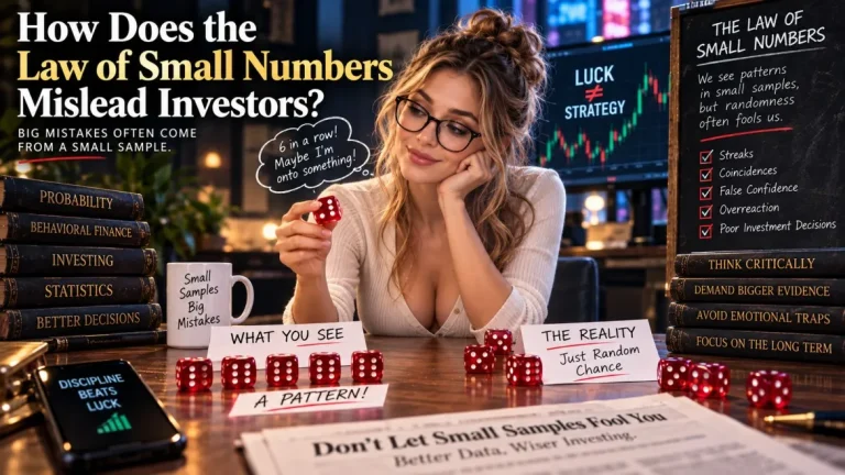 How does the law of small numbers mislead investors?