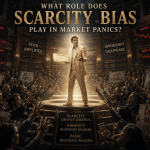What role does scarcity bias play in market panics?