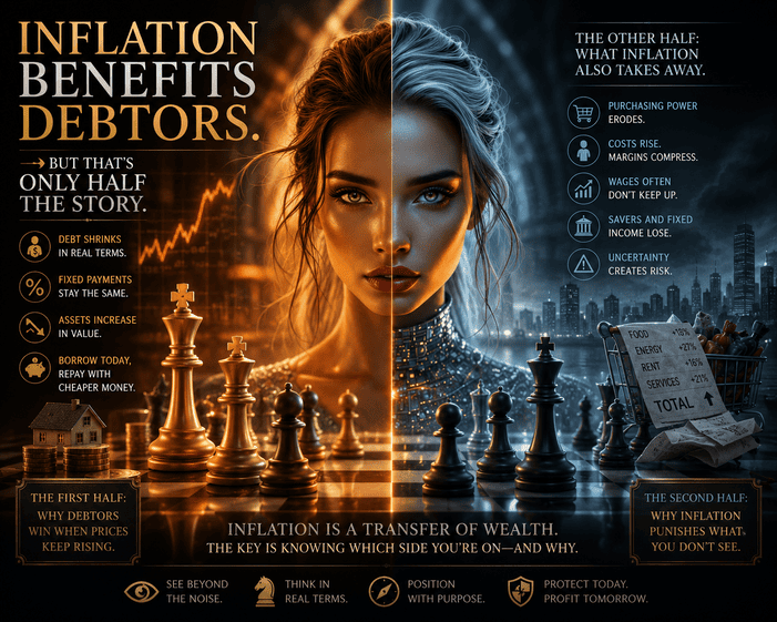 Inflation Rewards Debtors. The Real Winners Are Less Obvious.