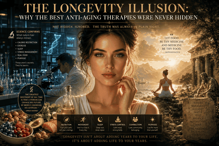 The Longevity Illusion: Why the Best Anti-Aging Therapies Were Never Hidden