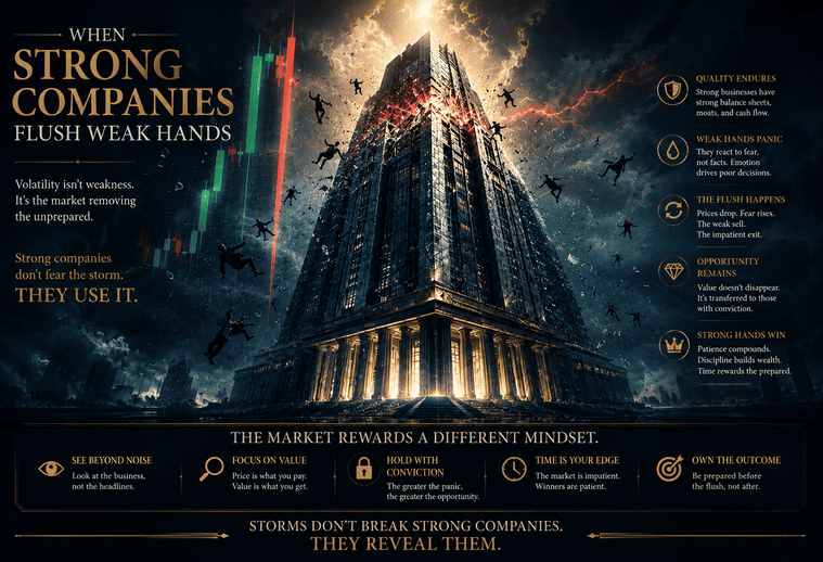 When Strong Companies Flush Weak Hands