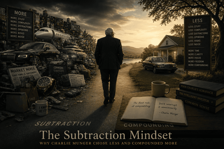 The Subtraction Mindset: Why Charlie Munger Chose Less and Compounded More