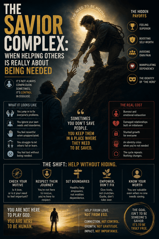 The Savior Complex: When Helping Others Is Really About Being Needed